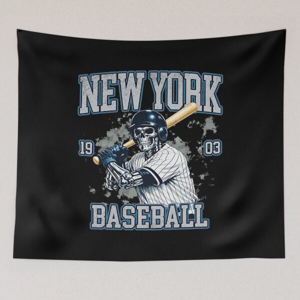 Item preview, New York Baseball Skeleton Vintage Graphic  designed and sold by Tashina89.