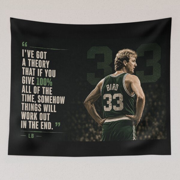 Item preview, I've got a theory - Larry Bird quote designed and sold by BallerQuotes.
