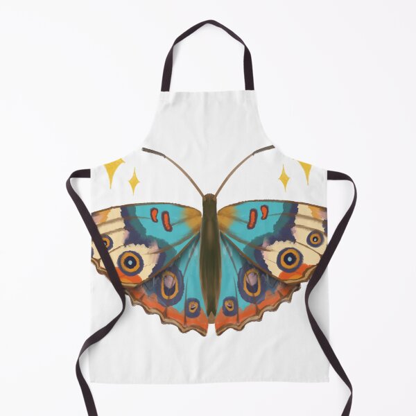 Item preview, ⁠Celestial Folk Art Butterfly Boho Nature Sticker⁠ designed and sold by Random Ink Society.