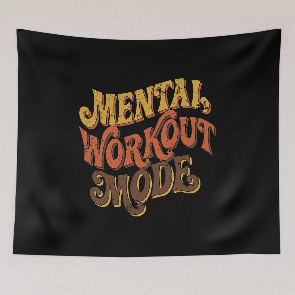 Item preview, Mental Workout Mode Retro Puzzle Lover Art SEP-529 designed and sold by noberic.
