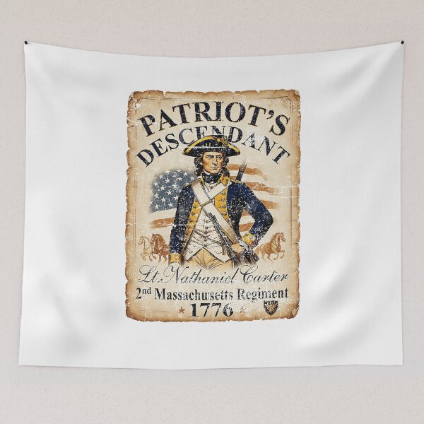 Item preview, Patriot's Descendant American Revolution 1776 Vintage Historical Design designed and sold by CaChimShop.