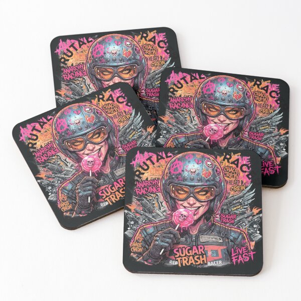 Item preview, Cyberpunk Helmet Sugar Trash Racer designed and sold by Voodoo Store Paranormal Collections.