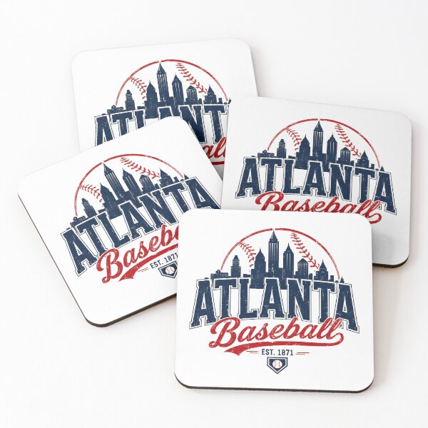 Item preview, Atlanta Baseball Vintage Skyline  designed and sold by BlouinDestin.