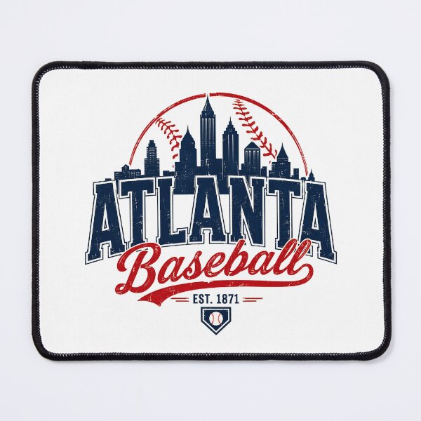 Item preview, Atlanta Baseball Vintage Skyline  designed and sold by BlouinDestin.