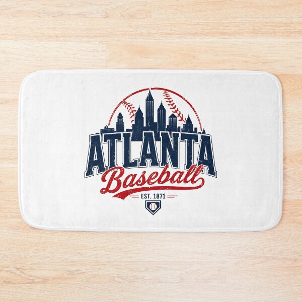 Item preview, Atlanta Baseball Vintage Skyline  designed and sold by BlouinDestin.