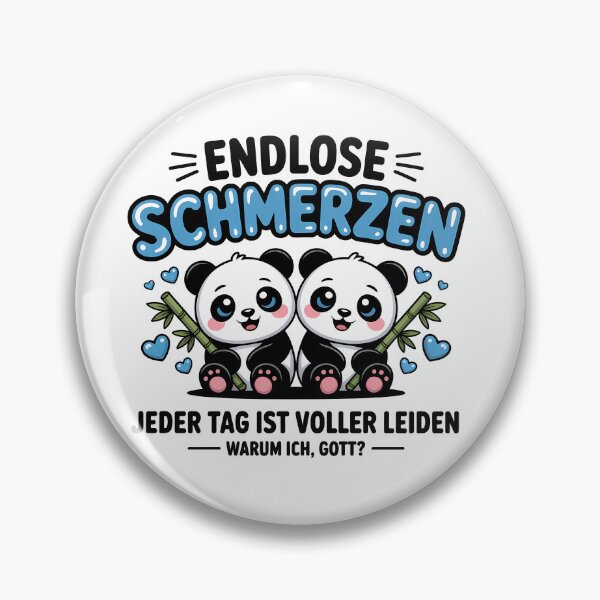 Item preview, Endlose Schmerzen — Ironisches Meme Design mit Pandas designed and sold by LoFizzy.