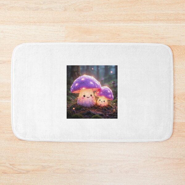 Item preview, Cute Glowing Mushroom Friends designed and sold by ThilankaDesign.