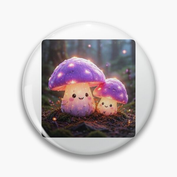 Item preview, Cute Glowing Mushroom Friends designed and sold by ThilankaDesign.