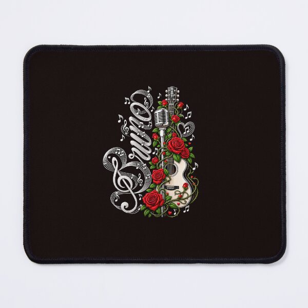 Item preview, BRUNO Retro Music Roses and Guitar Art designed and sold by ImeldaSparks.