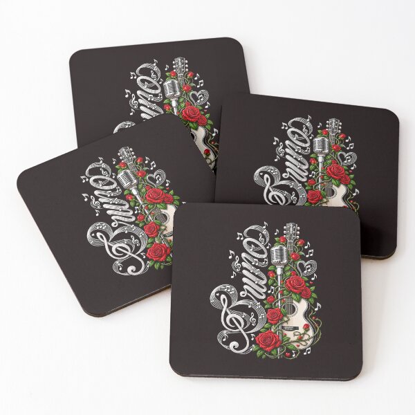 Item preview, BRUNO Retro Music Roses and Guitar Art designed and sold by ImeldaSparks.