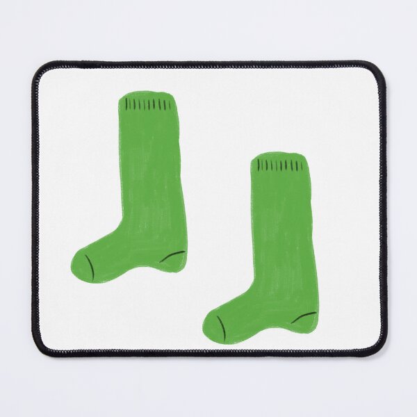 Item preview, Cozy Bright Green Crew Socks designed and sold by raun.draw.