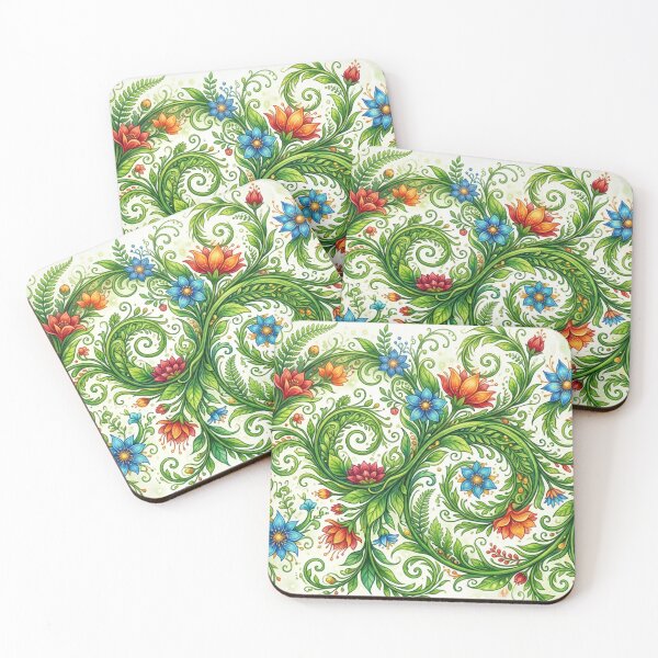 Item preview, Imaginative floral swirl world designed and sold by Sigtrix.