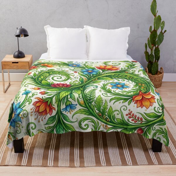 Item preview, Imaginative floral swirl world designed and sold by Sigtrix.