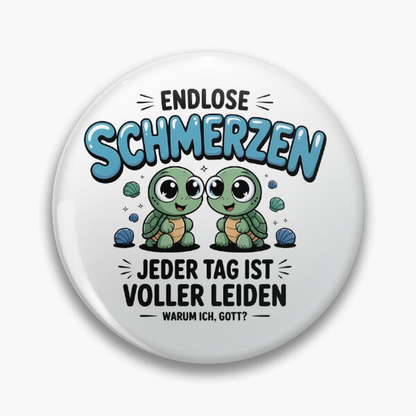 Artikelvorschau, Endlose Schmerzen – Ironisches Meme Design mit Schildkröten entworfen und verkauft von LoFizzy.