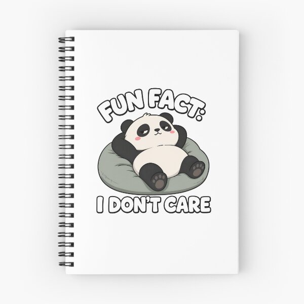 Item preview, Fun Fact I Don't Care Cute Panda Saying designed and sold by Dmo3HarkoArt.