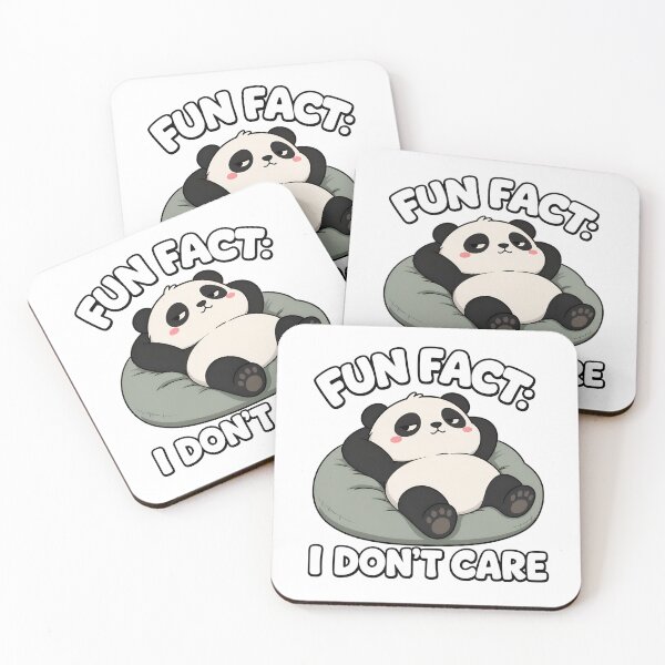 Item preview, Fun Fact I Don't Care Cute Panda Saying designed and sold by Dmo3HarkoArt.