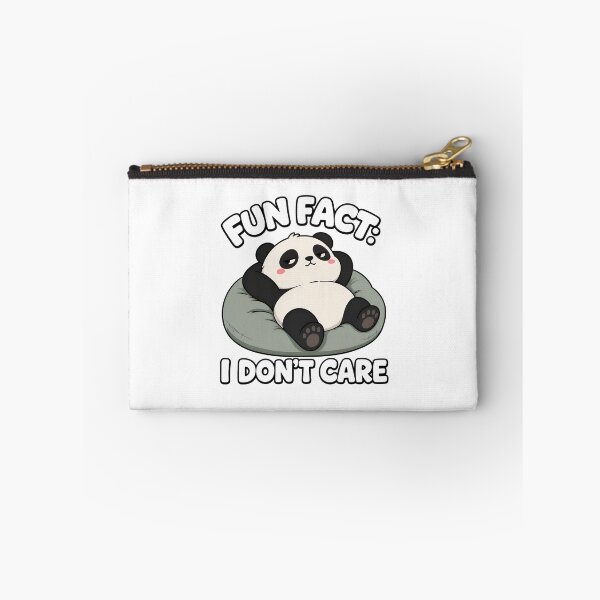Item preview, Fun Fact I Don't Care Cute Panda Saying designed and sold by Dmo3HarkoArt.