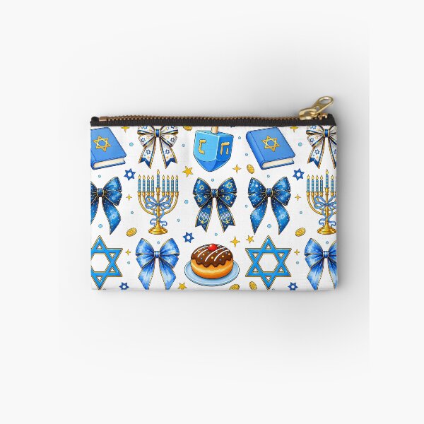 Artikelvorschau, Kokette Chanukka-Schleifen Menora Dreidel Jüdisch entworfen und verkauft von varin-studio.