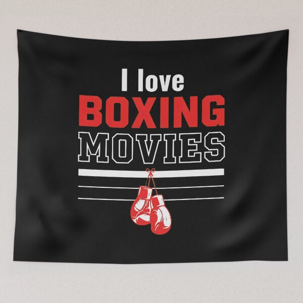 Item preview, I Love Boxing Movies Retro Film Fan  designed and sold by StacyDrosche.