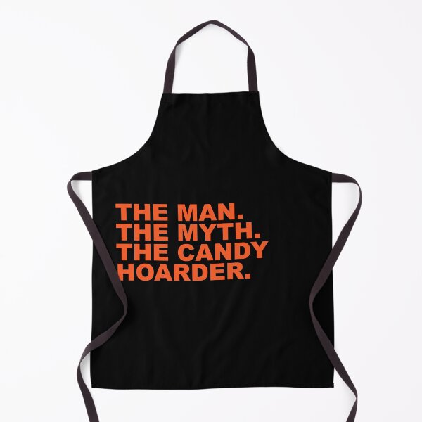 Item preview, The Man The Myth The Candy Hoarder Bold Spooky Funny Halloween Humor Quote designed and sold by Aesthetic Crew.