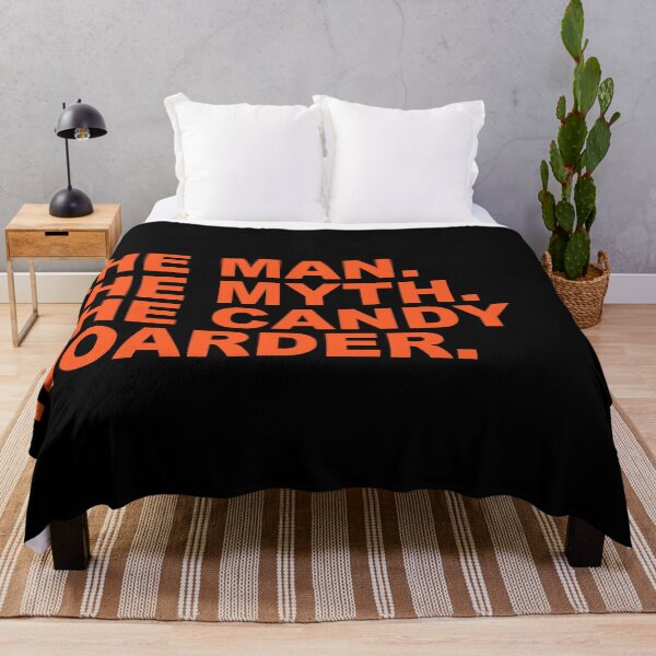 Item preview, The Man The Myth The Candy Hoarder Bold Spooky Funny Halloween Humor Quote designed and sold by Aesthetic Crew.