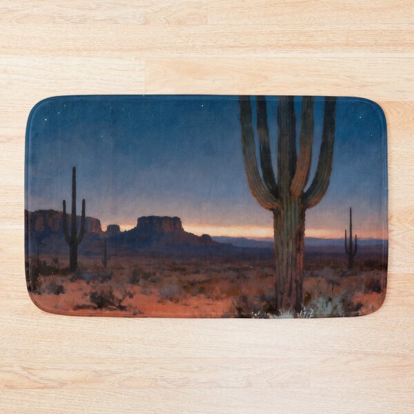 Item preview, Southwestern Desert Night Wall Art, Saguaro Landscape Painting, Desert Twilight Nature Print, Boho Western Decor designed and sold by stylishdzign.