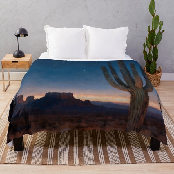 Item preview, Southwestern Desert Night Wall Art, Saguaro Landscape Painting, Desert Twilight Nature Print, Boho Western Decor designed and sold by stylishdzign.