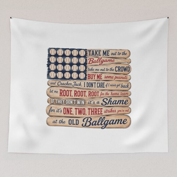 Item preview, Baseball American Flag Song Lyrics Tee designed and sold by TurnnerCallagh.