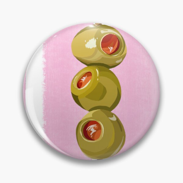 Item preview, Olives on a stick- pink designed and sold by CustomsByNicola.