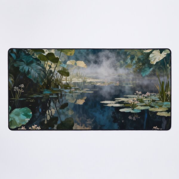 Item preview, Tropical Wetland Wall Art, Rainforest Water Garden Painting, Exotic Botanical Nature Print, Jungle Decor designed and sold by stylishdzign.