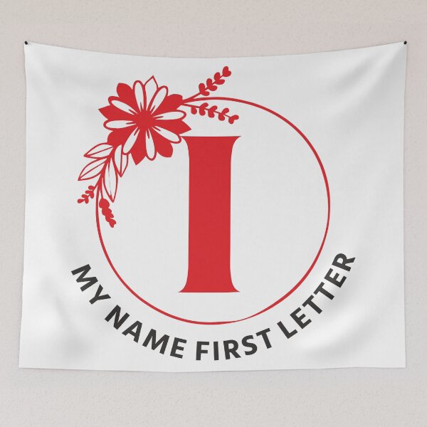 Item preview, My Name First Letter - Personalized Name Initial Letter Typography | Custom First Alphabet Name Art | Monogram Initial Design designed and sold by 440CREATIVES.