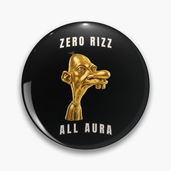 Item preview, Zero Rizz All Aura Neegy Meme Design designed and sold by nryum.