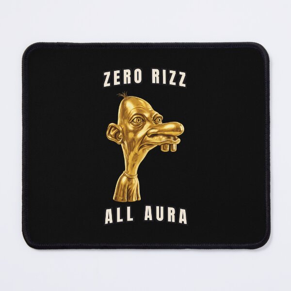 Item preview, Zero Rizz All Aura Neegy Meme Design designed and sold by nryum.