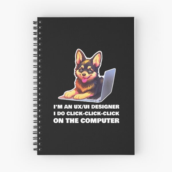 Item preview, Funny UX UI Designer Dog Computer designed and sold by YarningsandYear.