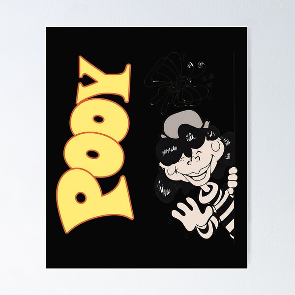Item preview, POPY Retro Cartoon Character with Butterfly  designed and sold by StacyDrosche.