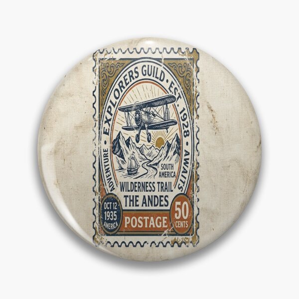 Item preview, Vintage Andes Wilderness Trail Explorer Stamp – South America Adventure Travel Retro T-Shirt Design  ? Alternative designed and sold by Sushikidsntoddlers.