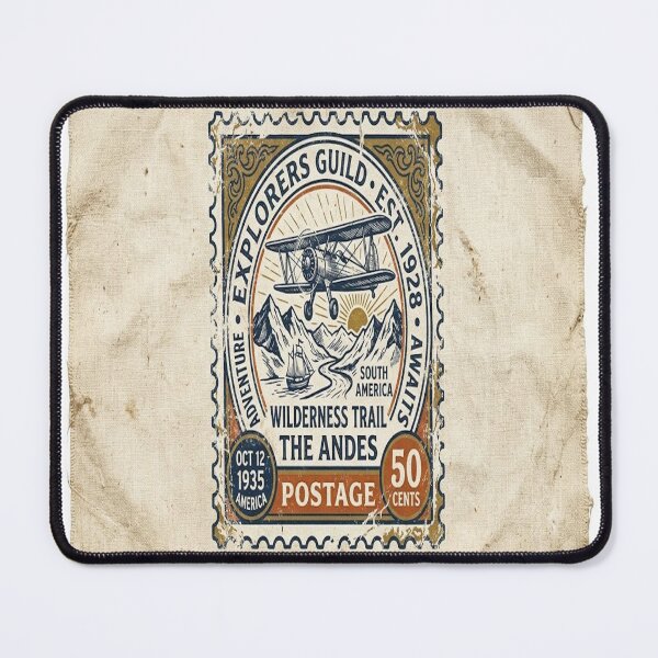 Item preview, Vintage Andes Wilderness Trail Explorer Stamp – South America Adventure Travel Retro T-Shirt Design ? Alternative designed and sold by Sushikidsntoddlers.