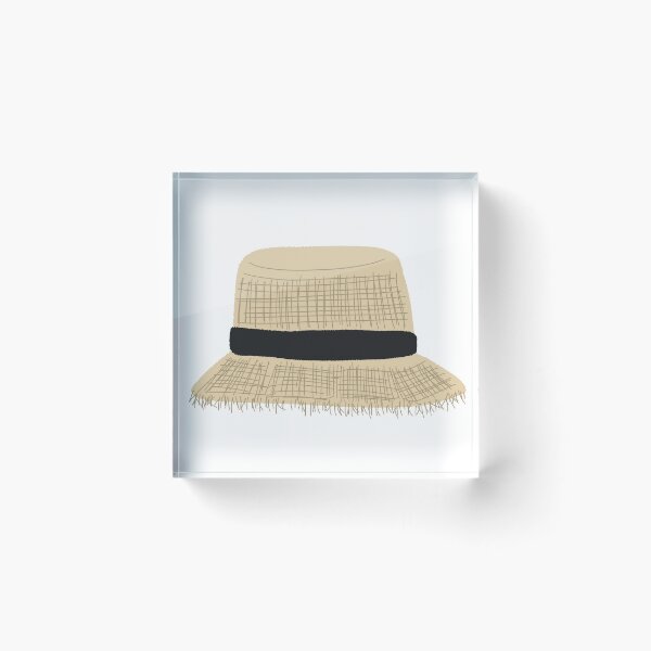 Item preview, Natural Woven Straw Bucket Hat Accessory designed and sold by raun.draw.
