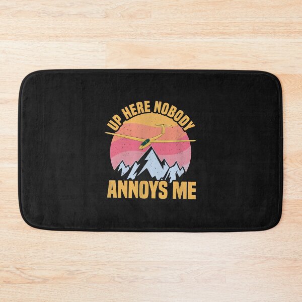 Item preview, Glider Plane Up Here Nobody Annoys Me Retro Sunset designed and sold by YarningsandYear.