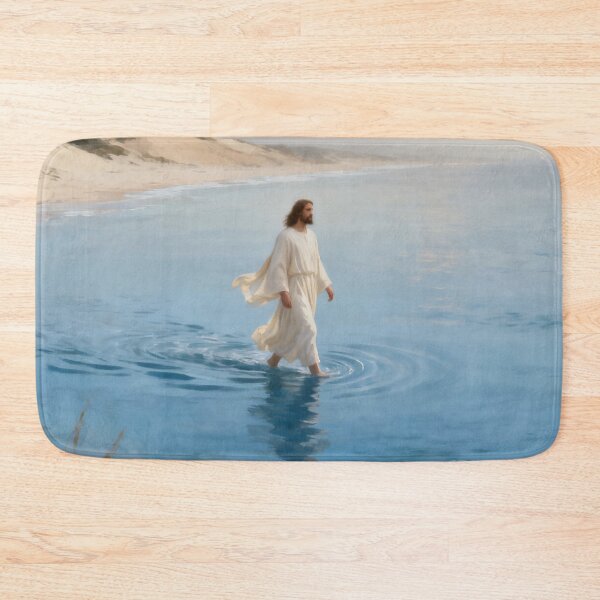 Item preview, Jesus Walking on Water Coastal Artwork designed and sold by stylishdzign.