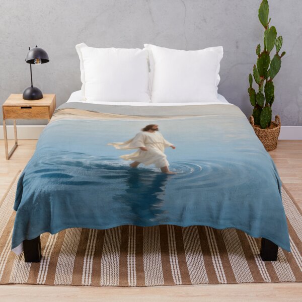 Item preview, Jesus Walking on Water Coastal Artwork designed and sold by stylishdzign.