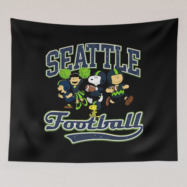 Item preview, Seattle Football Snoopy And Charlie Brown designed and sold by Simple But Creative.