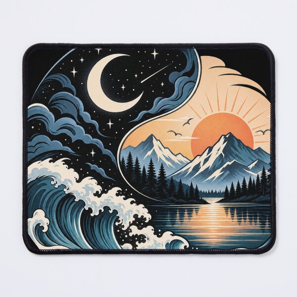 Item preview, Moon, Sun, Mountains & Ocean designed and sold by Punch-E415.