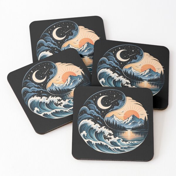 Item preview, Moon, Sun, Mountains & Ocean designed and sold by Punch-E415.