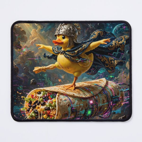 Item preview,  Epic Rubber Duck Riding Burrito Spaceship designed and sold by Aliforall.