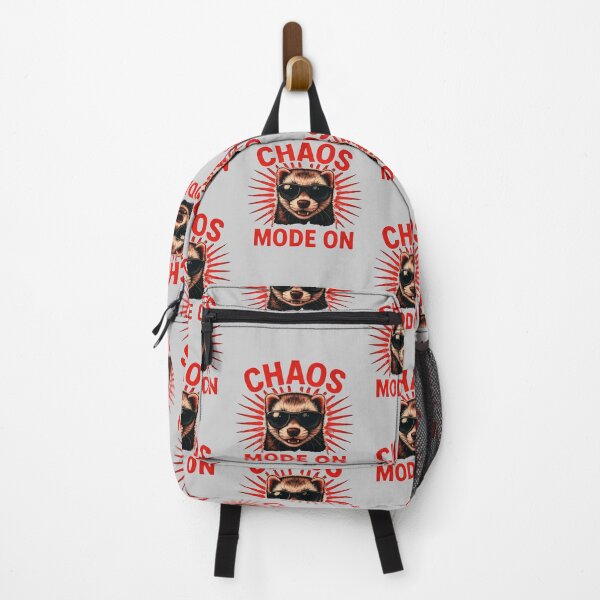 Item preview, Chaos Mode On Funny Ferret With Sunglasses Cool Animal designed and sold by PrintSpire Studios.