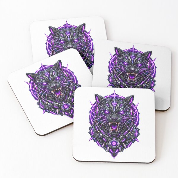 Item preview, Cyberpunk Robotic Cyber Panther Alpha Art designed and sold by RiteshCenter .