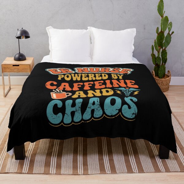 Item preview, Funny ER Nurse Powered By Caffeine Chaos SEP-533 designed and sold by noberic.