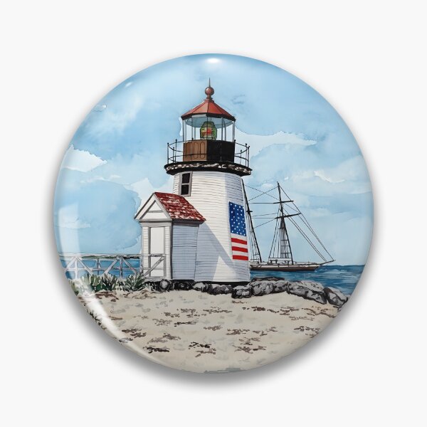 Item preview, Brant Point Lighthouse travel Print,  Massachusetts USA designed and sold by POSTERIOCREW.