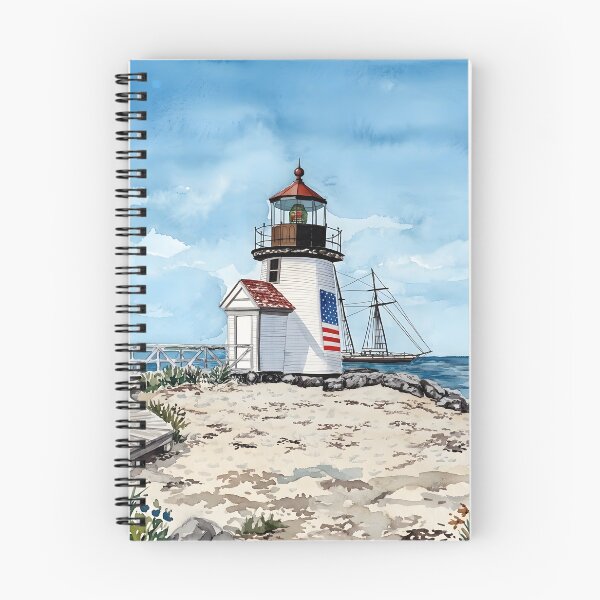 Item preview, Brant Point Lighthouse travel Print,  Massachusetts USA designed and sold by POSTERIOCREW.